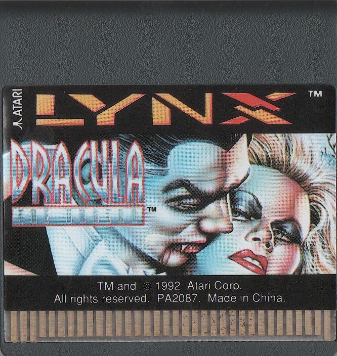 Media for Dracula the Undead (Lynx): Front