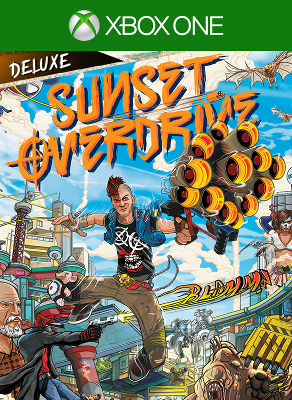 Sunset Overdrive (Deluxe Edition) cover or packaging material - MobyGames