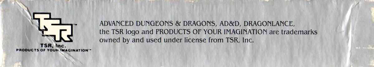 Spine/Sides for Dragons of Flame (DOS): Bottom