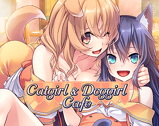 Front Cover for Catgirl & Doggirl Cafe (Android and Linux and Windows) (itch.io release)