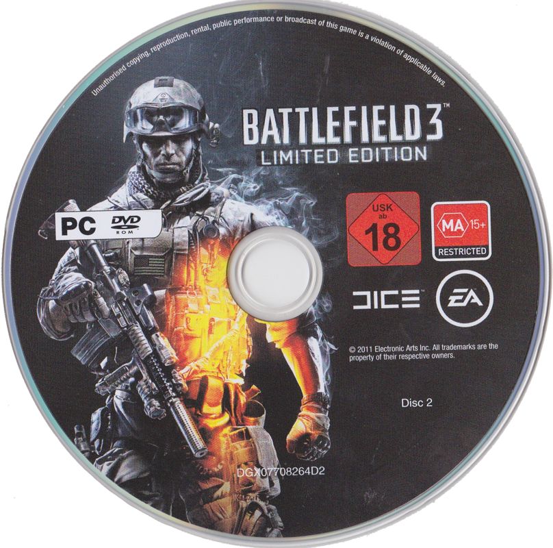 Media for Battlefield 3: Limited Edition (Windows): Disc 2