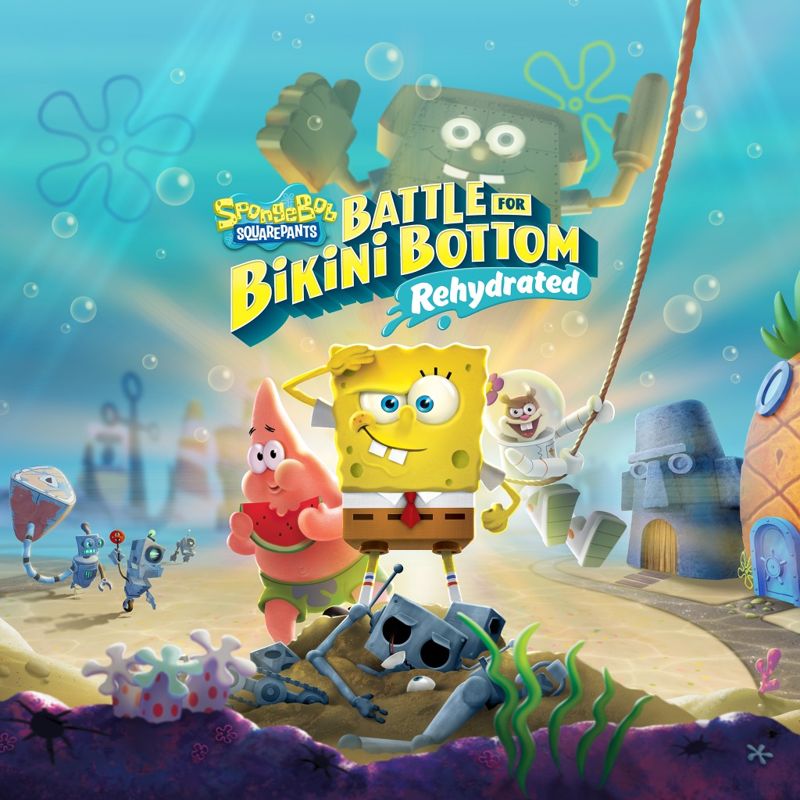Front Cover for SpongeBob SquarePants: Battle for Bikini Bottom - Rehydrated (PlayStation 4) (download release)