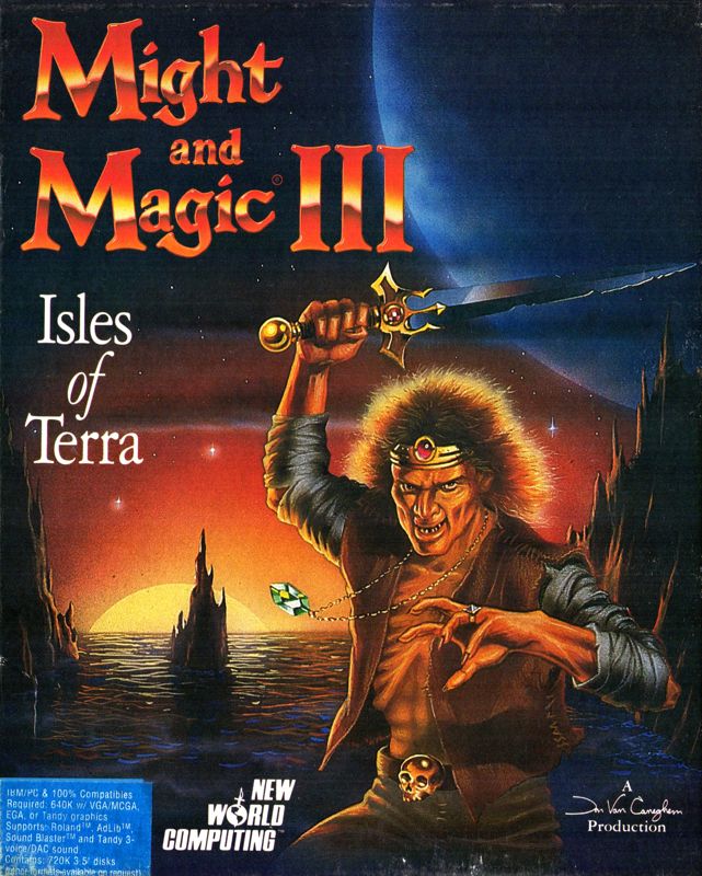 Front Cover for Might and Magic III: Isles of Terra (DOS) (3.5" version)