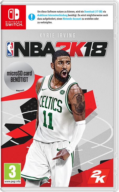 Front Cover for NBA 2K18 (Nintendo Switch) (download release)