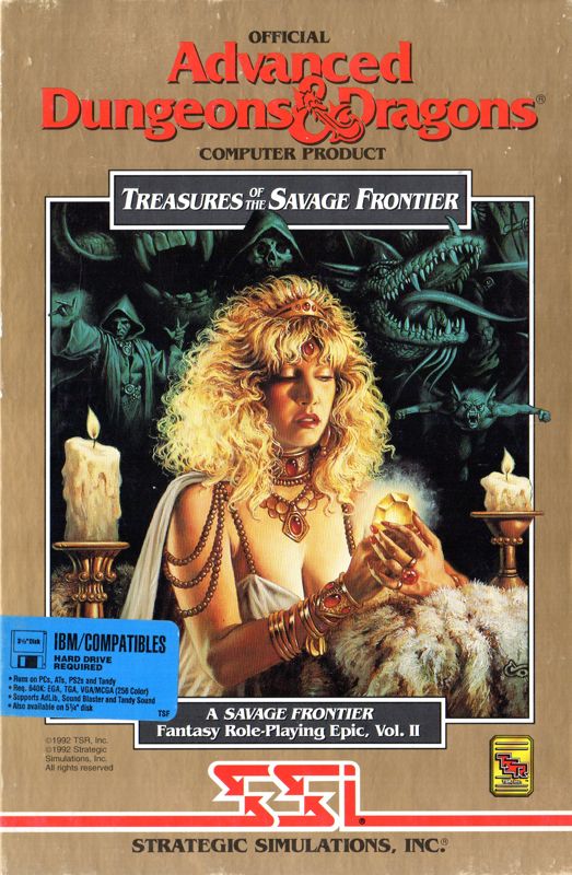 Front Cover for Treasures of the Savage Frontier (DOS)