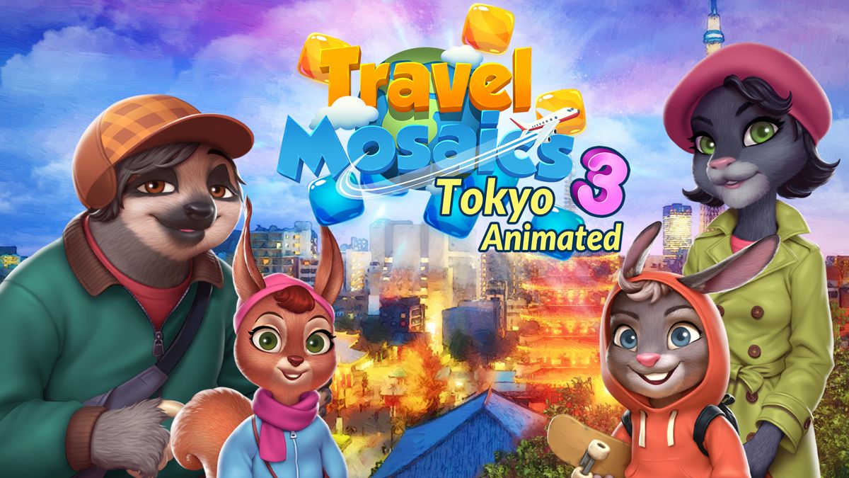Front Cover for Travel Mosaics 3: Tokyo Animated (Nintendo Switch) (download release)