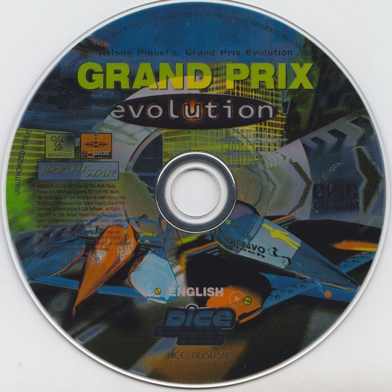 Media for Nelson Piquet's Grand Prix: Evolution (Windows) (Dice Multi Media release)