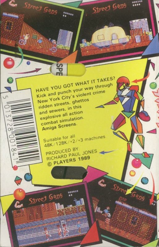 Back Cover for Street Gang (ZX Spectrum)