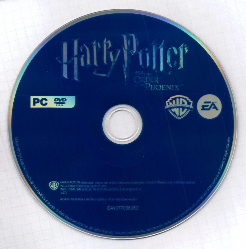 Media for Harry Potter and the Order of the Phoenix (Windows)