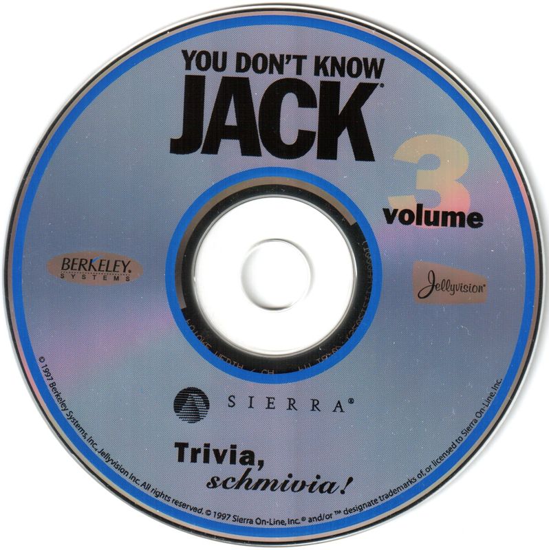 Media for You Don't Know Jack: Volume 3 (Macintosh and Windows and Windows 16-bit)