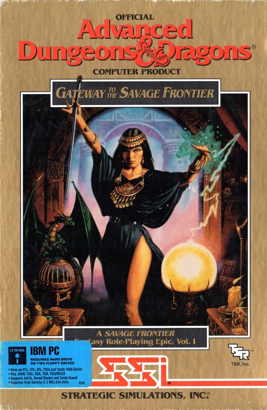 Front Cover for Gateway to the Savage Frontier (DOS) (5.25" Floppy Disk release)