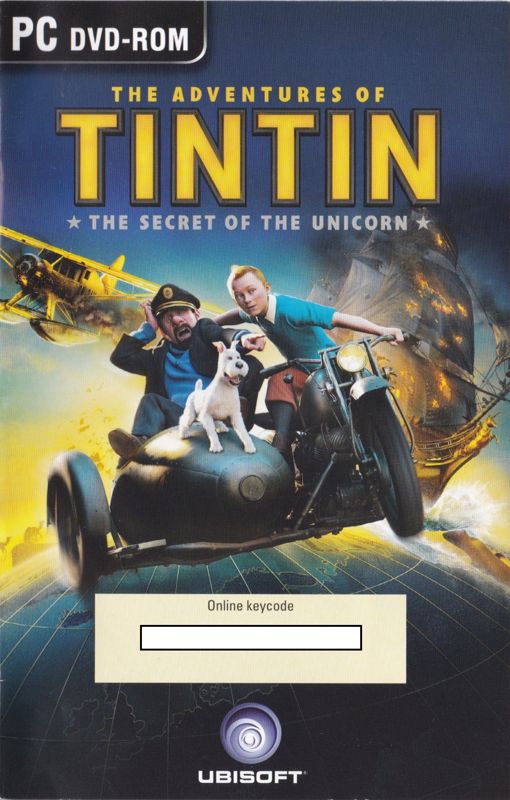 Manual for The Adventures of Tintin: The Game (Windows): Front