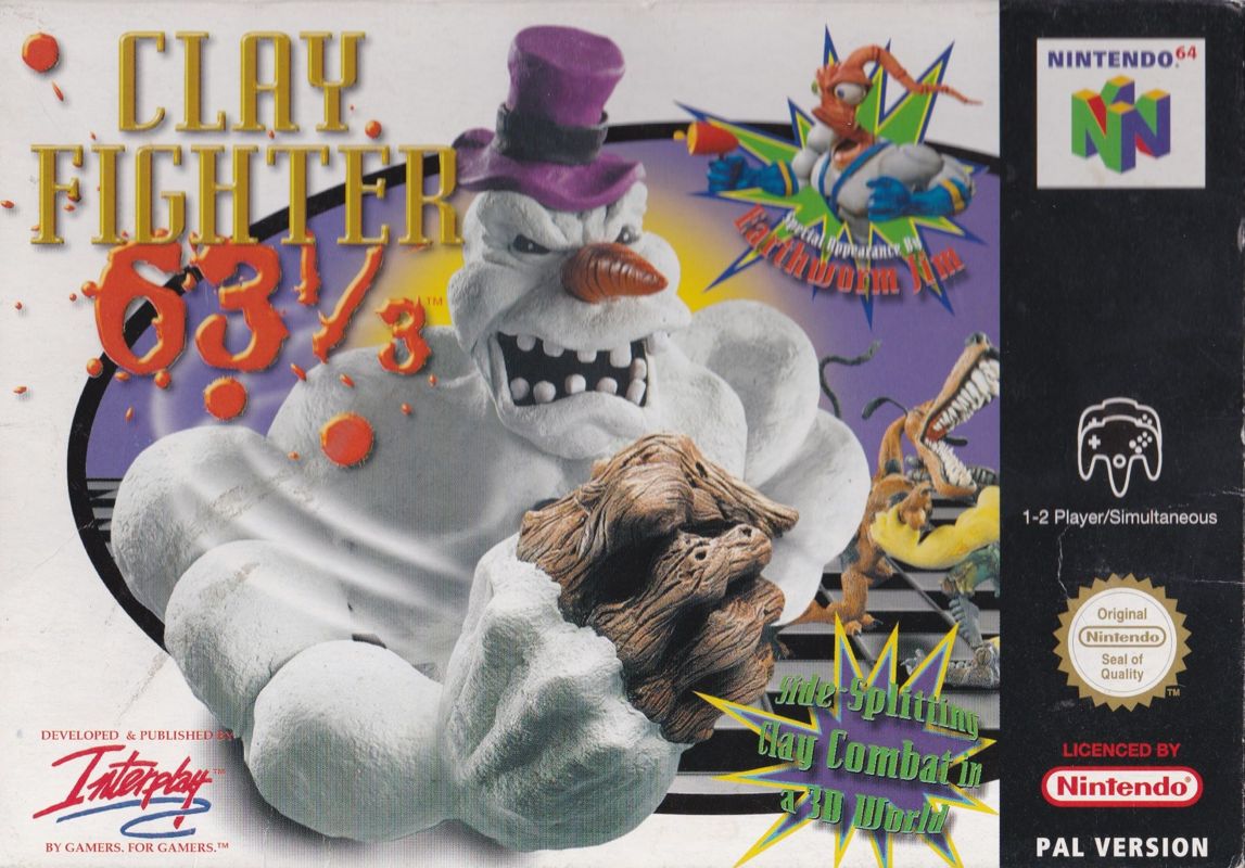 Front Cover for Clay Fighter 63 1/3 (Nintendo 64)