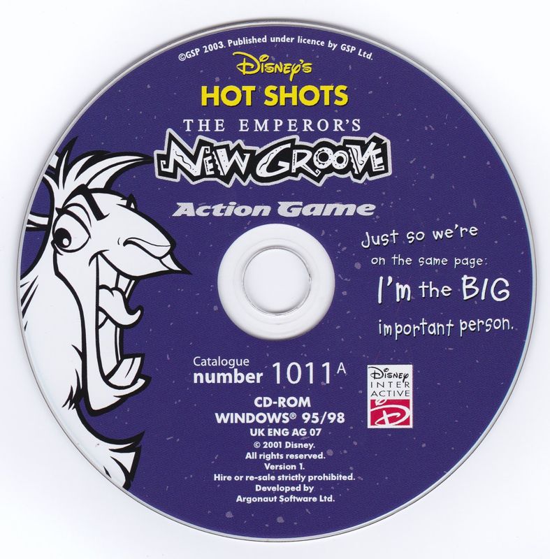 Disney's The Emperor's New Groove cover or packaging material - MobyGames