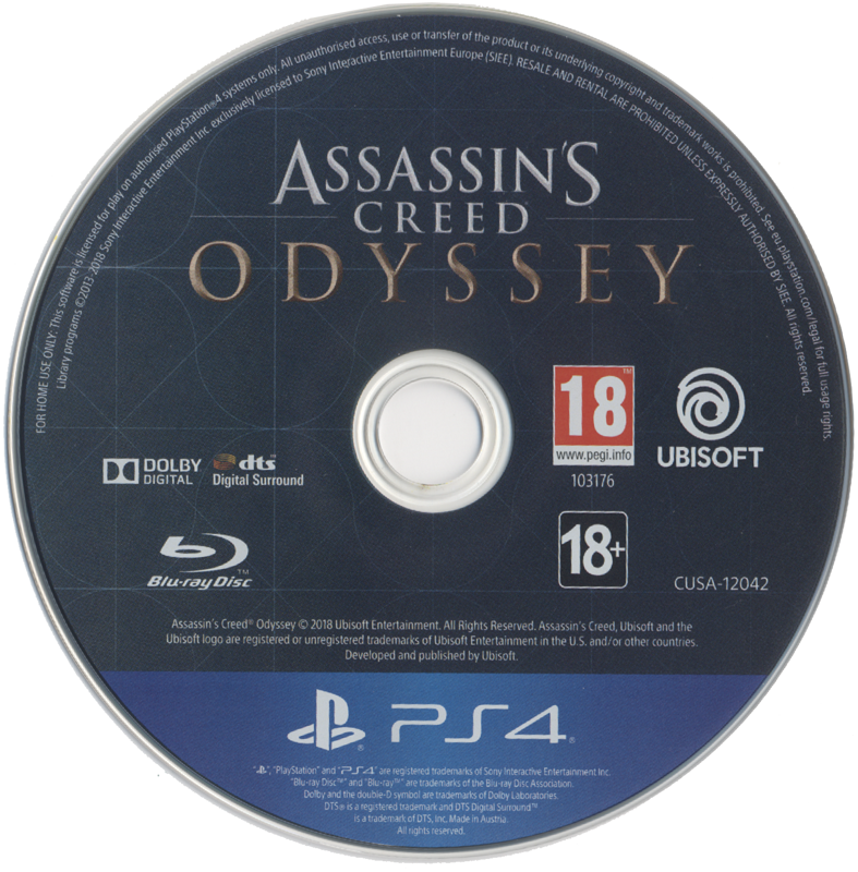 Media for Assassin's Creed: Odyssey (PlayStation 4) (First Print version with flyer for The Blind King DLC Quest)