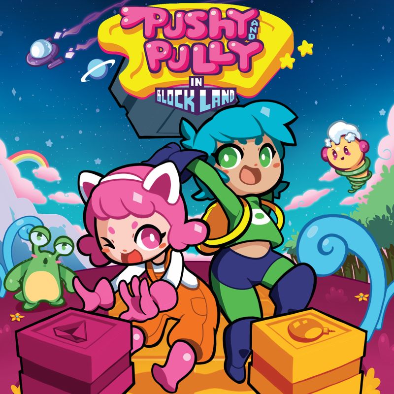 Front Cover for Pushy and Pully in Blockland (Nintendo Switch) (download release)