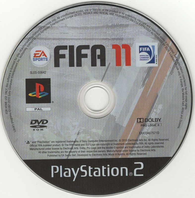 Media for FIFA Soccer 11 (PlayStation 2)