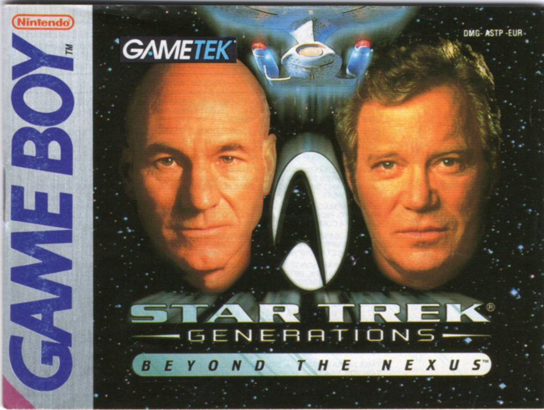 Manual for Star Trek: Generations - Beyond the Nexus (Game Boy): Front