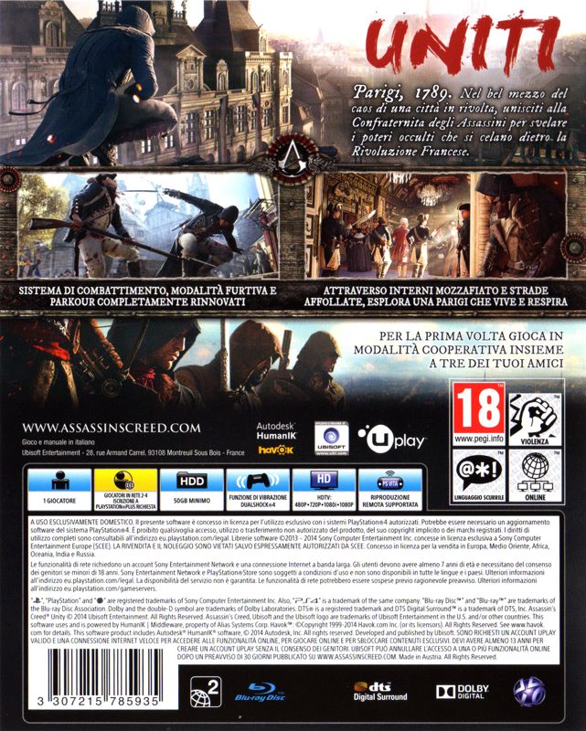 Assassin's Creed Unity - PlayStation 4, PlayStation 4