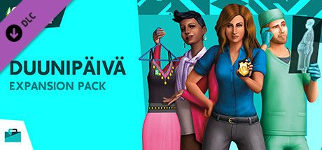Front Cover for The Sims 4: Get to Work (Windows) (Steam release): Finnish version