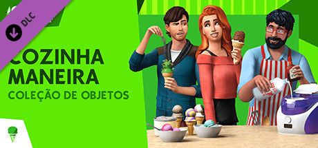 Front Cover for The Sims 4: Cool Kitchen Stuff (Windows) (Steam release): Brazilian Portuguese version