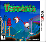 Front Cover for Terraria (Nintendo 3DS) (eShop release): 1st version