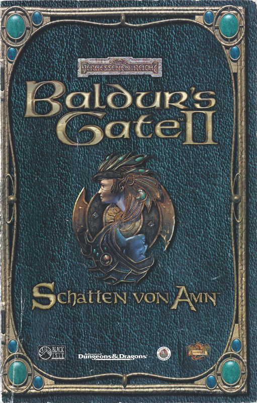 Manual for Baldur's Gate II: Shadows of Amn (Windows): Front
