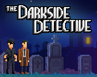 Front Cover for The Darkside Detective (Linux and Macintosh and Windows) (itch.io release): 1st version