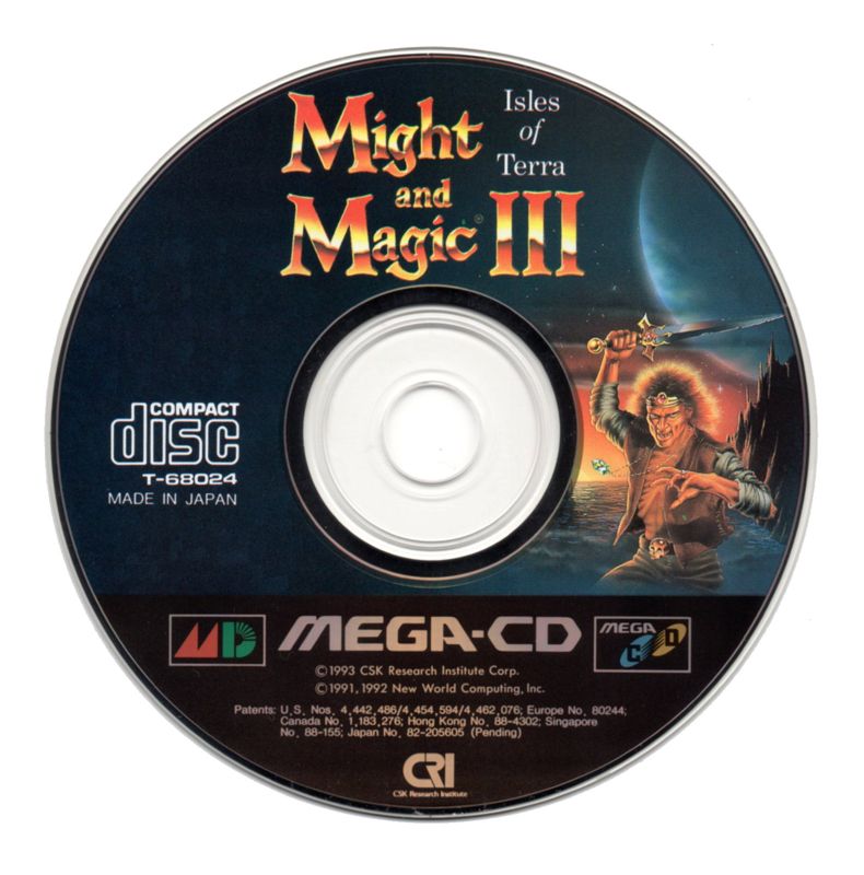 Media for Might and Magic III: Isles of Terra (SEGA CD)