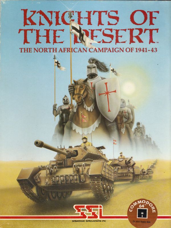 Front Cover for Knights of the Desert (Commodore 64)