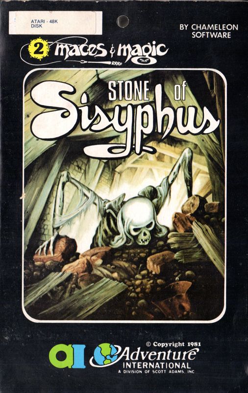 Front Cover for The Stone of Sisyphus (Atari 8-bit) (Styrofoam folder)