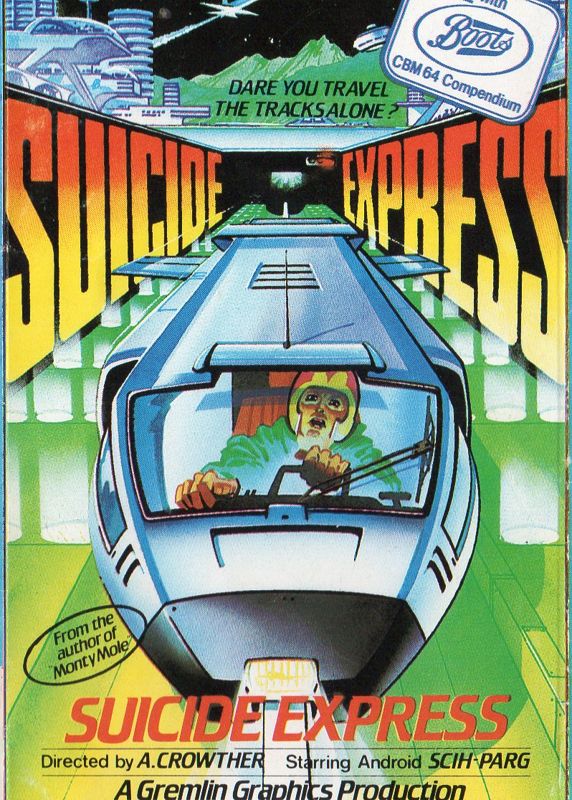 Front Cover for Suicide Express (Commodore 64) (Free edition with Boots C64 Compendium)