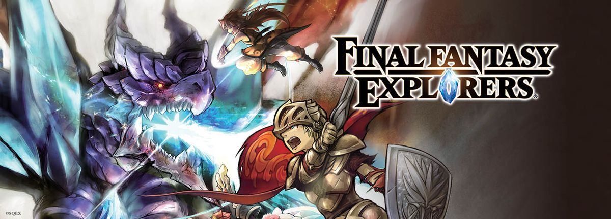 Front Cover for Final Fantasy Explorers (Nintendo 3DS) (download release): 2nd version