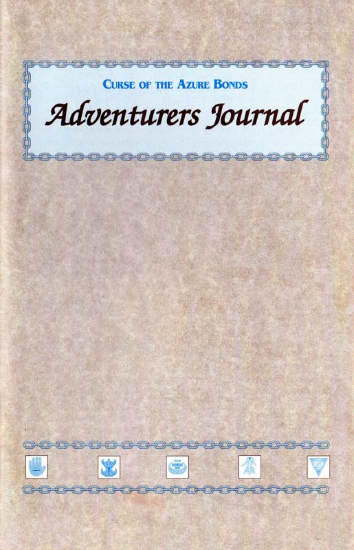 Extras for Curse of the Azure Bonds (Amiga): Adventurer's Journal