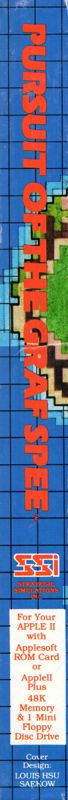 Spine/Sides for Pursuit of the Graf Spee (Apple II): Left