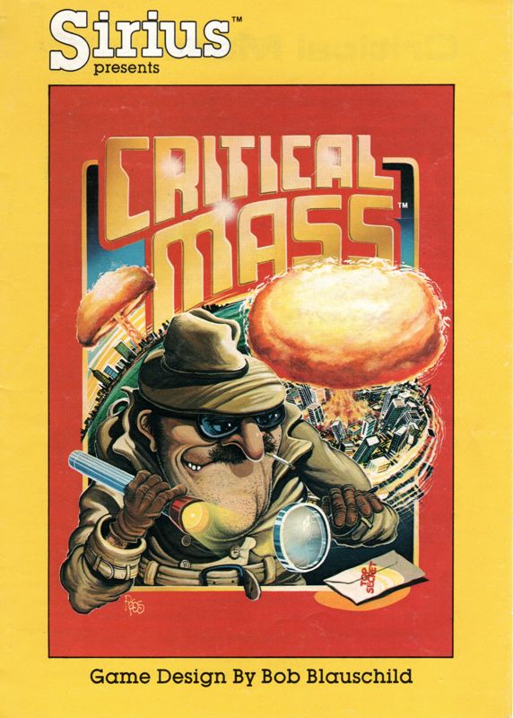 Manual for Critical Mass (Apple II): Front