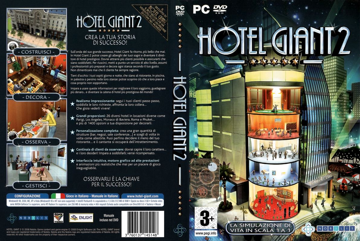 Hotel Giant 2 cover or packaging material - MobyGames