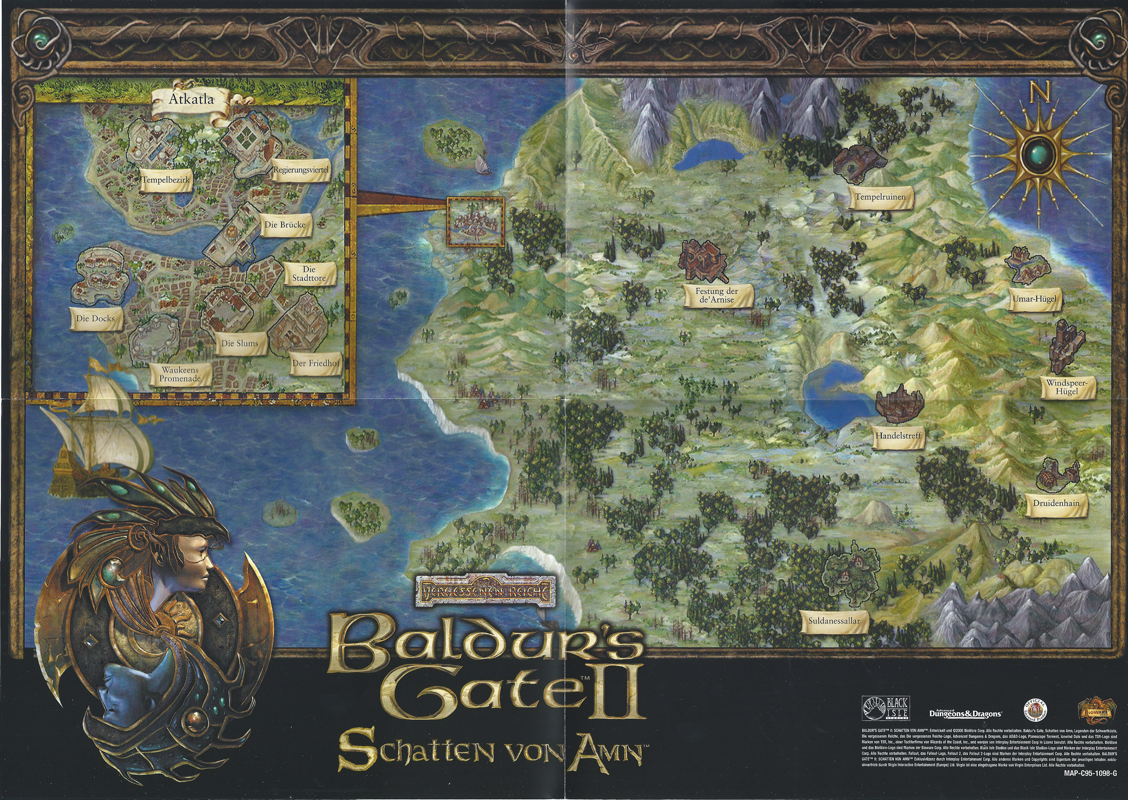 Map for Baldur's Gate II: Shadows of Amn (Windows)