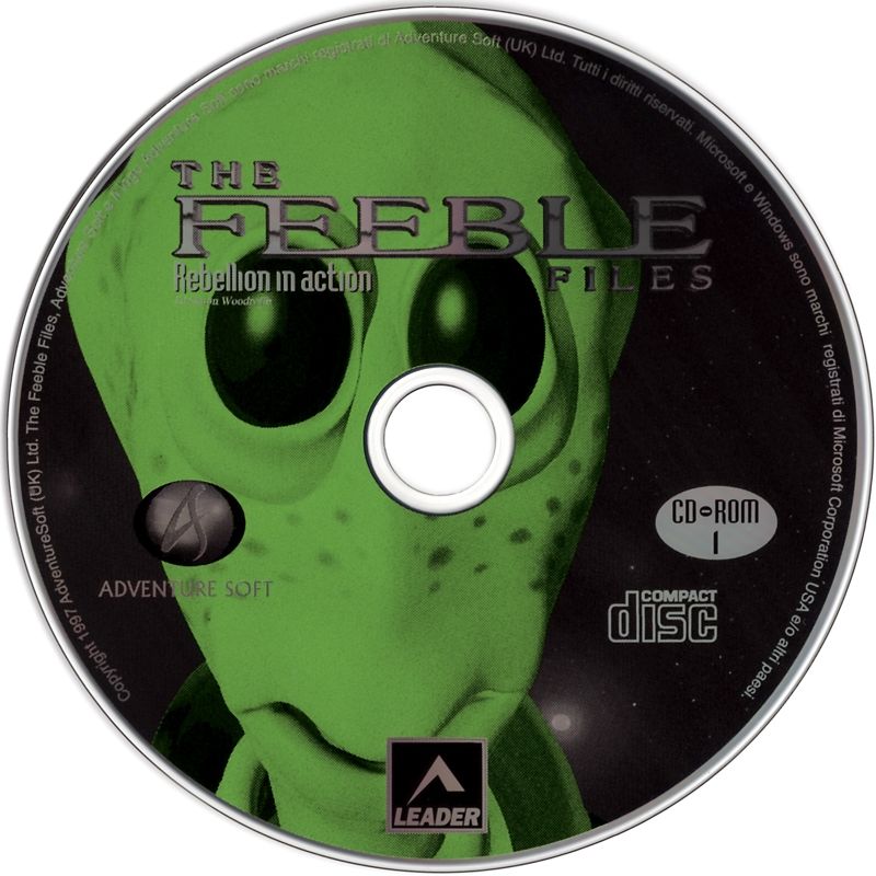 Media for The Feeble Files (Windows): Disc 1