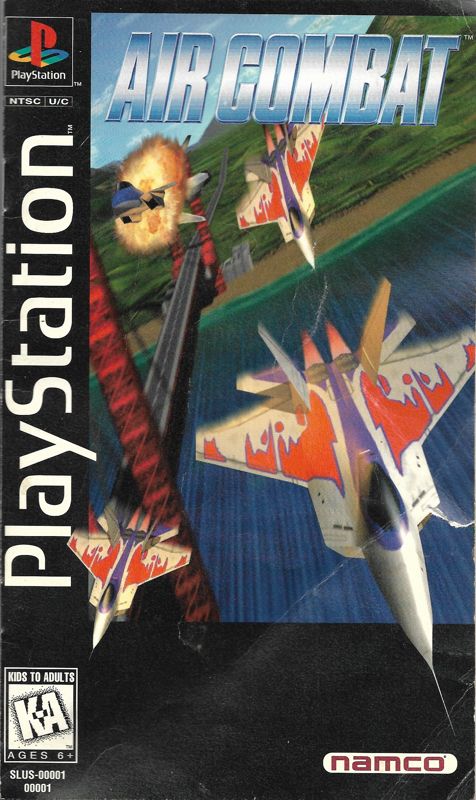 Front Cover for Air Combat (PlayStation) (Long case)