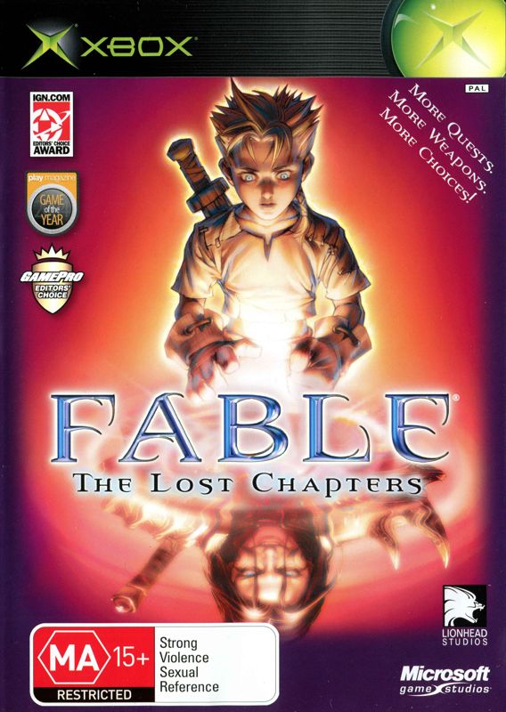 Fable The Lost Chapters Cover Or Packaging Material Mobygames