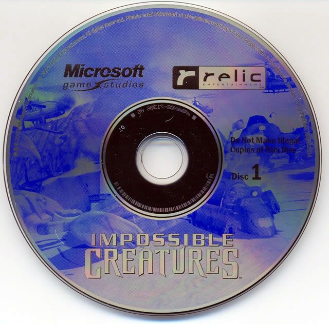 Media for Impossible Creatures (Windows): Disc 1/2