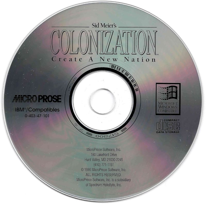 Media for Sid Meier's Colonization (Windows 3.x)