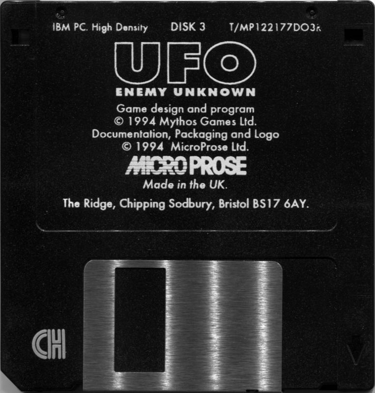 Media for X-COM: UFO Defense (DOS): Disk 3