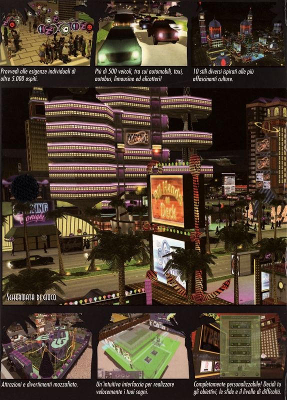 Inside Cover for Vegas Tycoon (Windows): Left