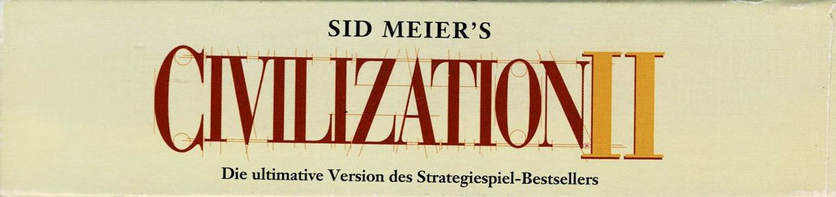 Spine/Sides for Sid Meier's Civilization II (Windows 16-bit): Top