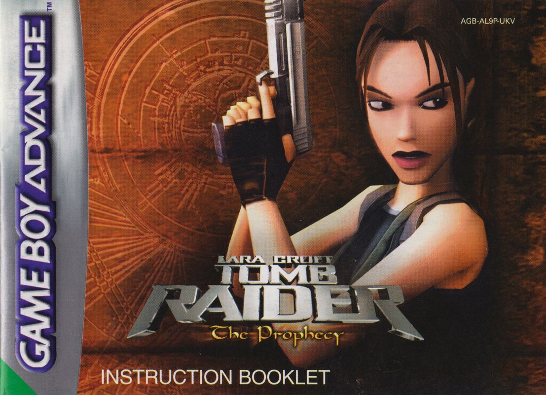 Manual for Lara Croft: Tomb Raider - The Prophecy (Game Boy Advance): Front