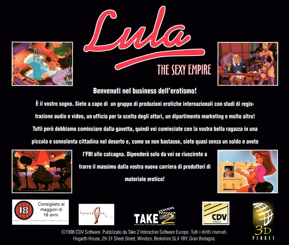 Other for Lula: The Sexy Empire (Windows): Jewel Case - Back