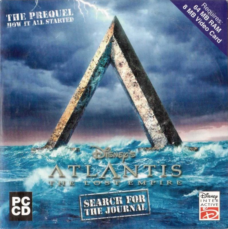 Front Cover for Disney's Atlantis: The Lost Empire - Search for the Journal (Windows)