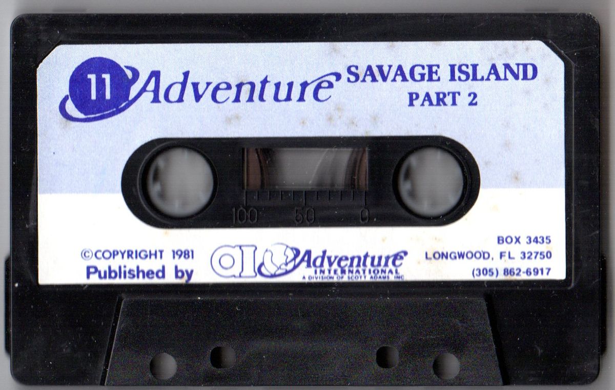 Media for Savage Island Part Two (Atari 8-bit) (Styrofoam folder)